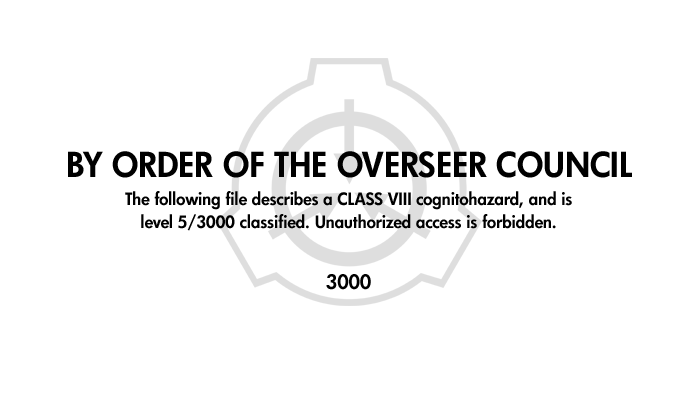 SCP-3000 · Anantashesha