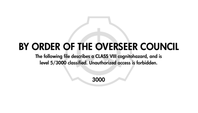 SCP-3000 · Anantashesha