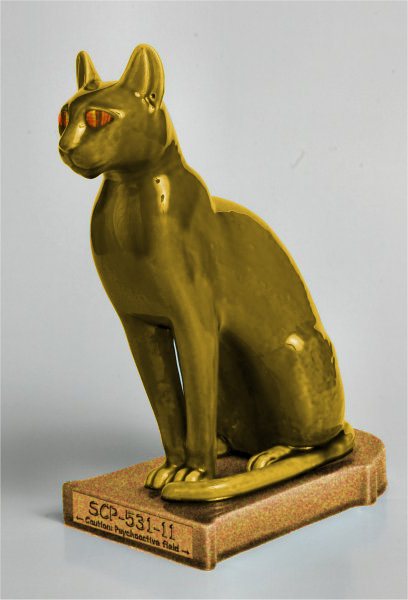 SCP-531 · Paired Brass Guard Cats